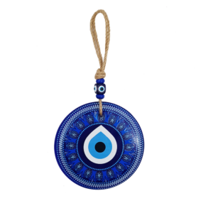 Evil eye hanging glass
